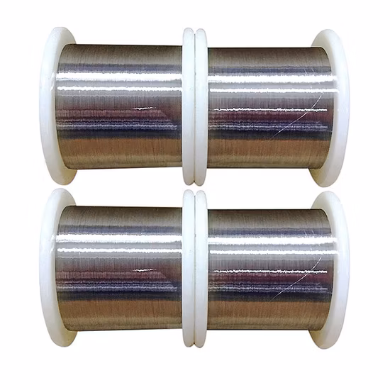 A liga baseada em níquel Inconel 690 prende fios de níquel de 0,025 mm